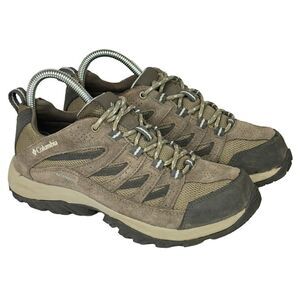 Columbia Hiker Trail Suede Sneakers Shoes Women's 8 Brown Waterproof Omni Tech